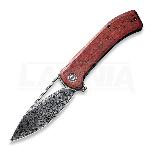 CIVIVI Riffle Damascus סכין מתקפלת, sandalwood C2024DS-2
