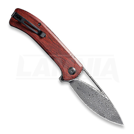 CIVIVI Riffle Damascus folding knife, sandalwood C2024DS-2