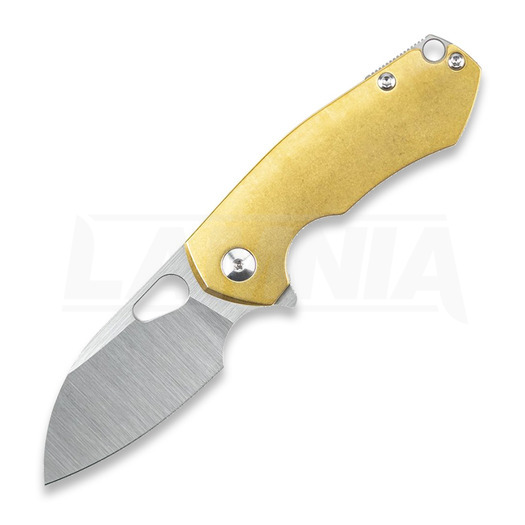 GiantMouse ACE Riv folding knife, brass