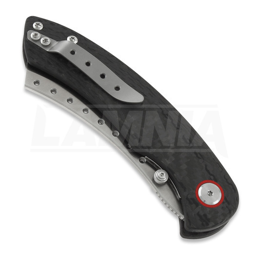 Red Horse Knife Works Hell Razor P Carbon Fiber vouwmes, satin