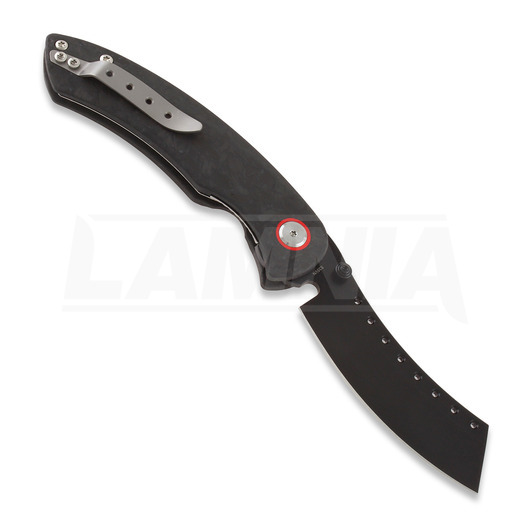 Zavírací nůž Red Horse Knife Works Hell Razor P Marbled Carbon Fiber, BLK Stonewash