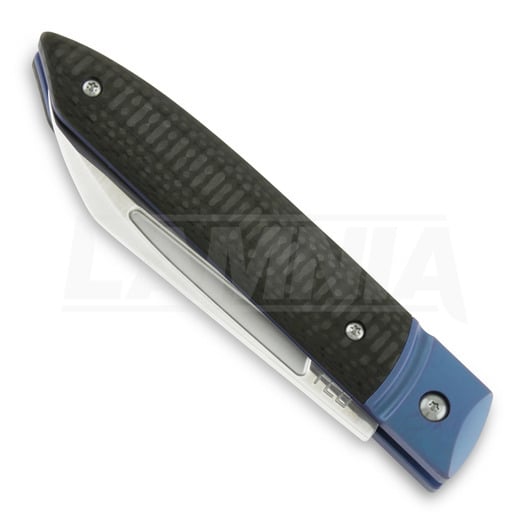 HEAdesigns Falcon CF folding knife, blue