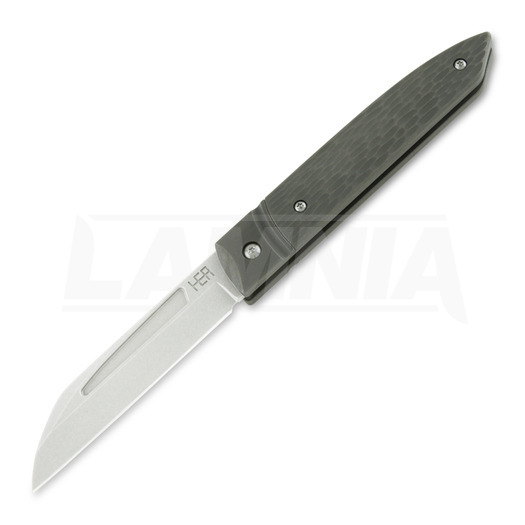 HEAdesigns Falcon Jiggeg TI folding knife, grey