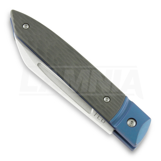 HEAdesigns Falcon Jiggeg TI folding knife, blue