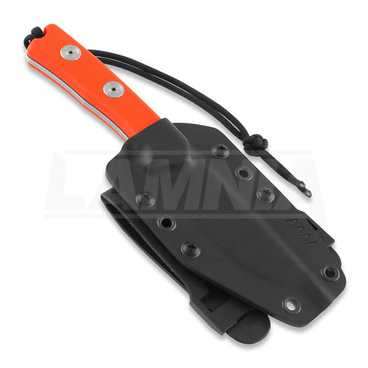 ANV Knives P200 Mk II Plain edge knife, kydex, orange