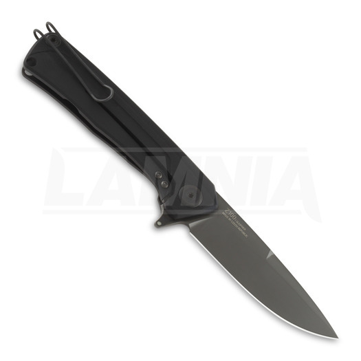 Складний ніж ANV Knives Z100 Plain edge Dural Frame Lock, чорний