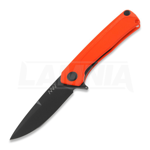ANV Knives Z100 Plain edge DLC sulankstomas peilis, G10, oranžinėnge