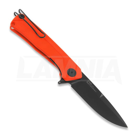 ANV Knives Z100 Plain edge DLC 折り畳みナイフ, G10, オレンジ色
