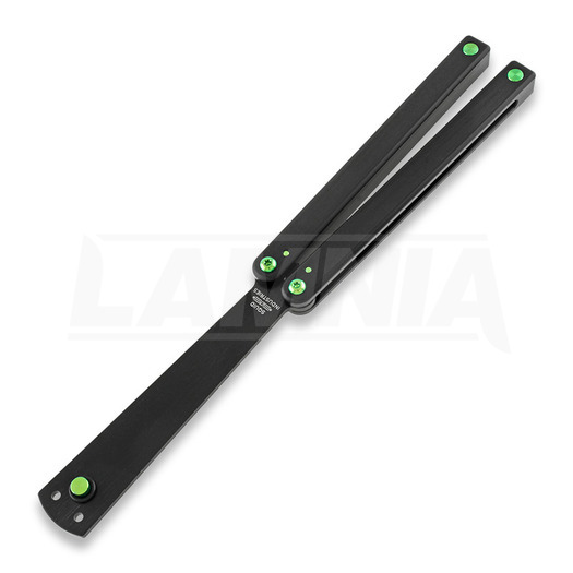 Couteau papillon d'entraînement Squid Industries Squiddy-B Ti-Mod, vert