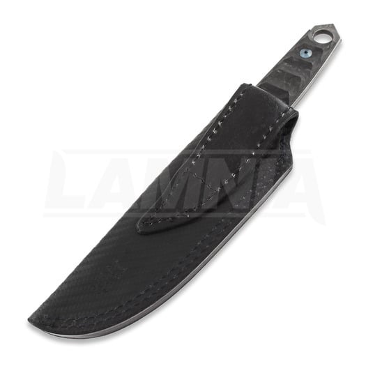 Fox Ryu Damascus kniv, marble carbon fiber FX-634DCF