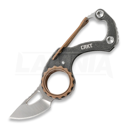 Skladací nôž CRKT Compano Carabiner, silver