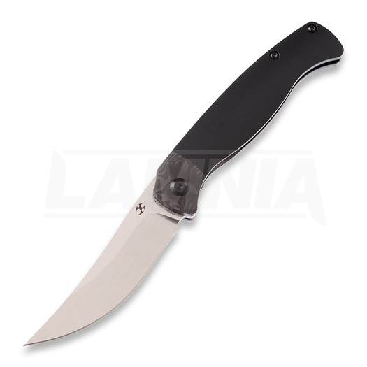 Kansept Knives Mujir Framelock CPM S35VN összecsukható kés, fekete