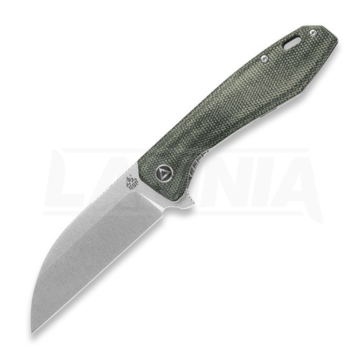 QSP Knife Pelican Micarta folding knife, green