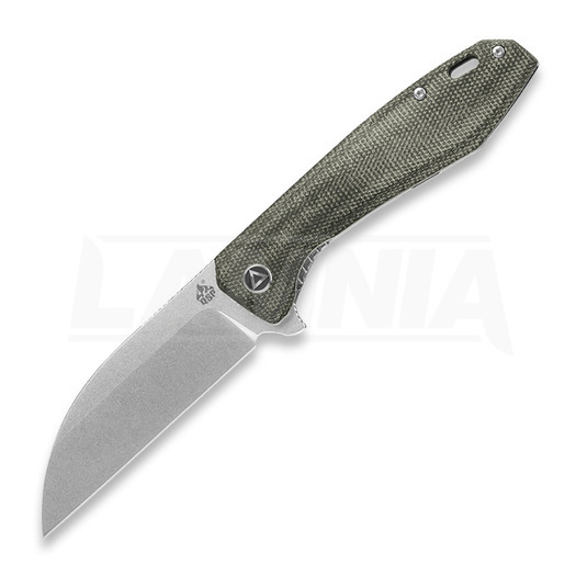 QSP Knife Pelican Micarta folding knife, green