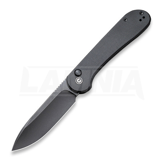 CIVIVI Button Lock Elementum folding knife, black C2103A