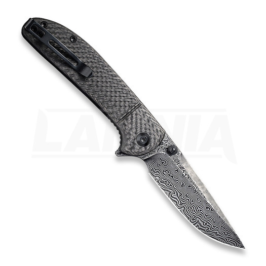 CIVIVI Badlands Vagabond Damascus összecsukható kés, twill carbon fiber C2019DS-1