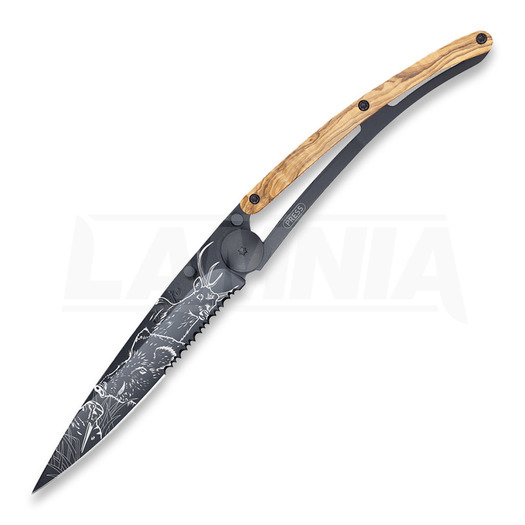 Deejo Tattoo Linerlock 37g Hunting folding knife