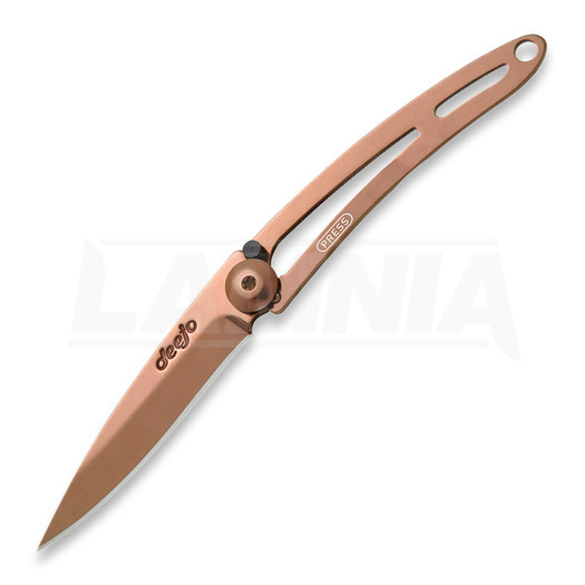 Deejo Linerlock 15g Copper folding knife