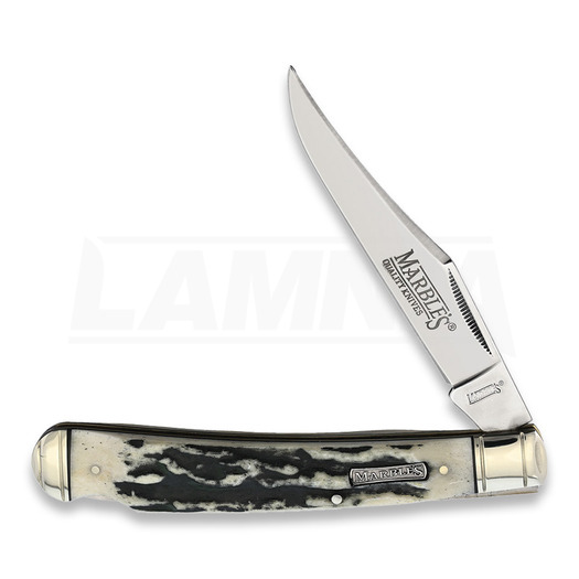 Marbles Black Stag Lock Back folding knife