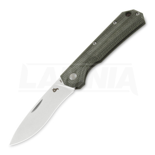 Black Fox Ciol folding knife, green micarta