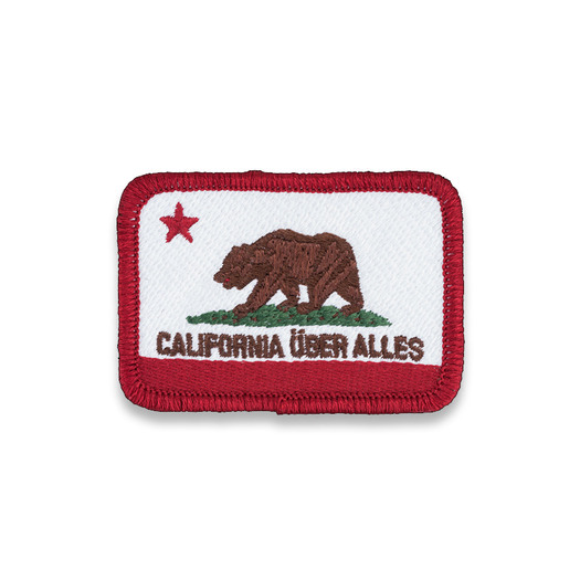 ป้ายติดเสื้อ Triple Aught Design California Uber Alles, แดง