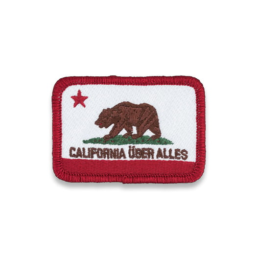 Emblema Triple Aught Design California Uber Alles, vermelho