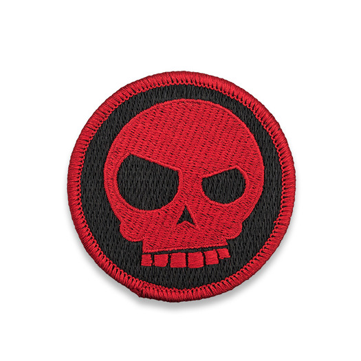 Знак Triple Aught Design Mean T-Skull, червен