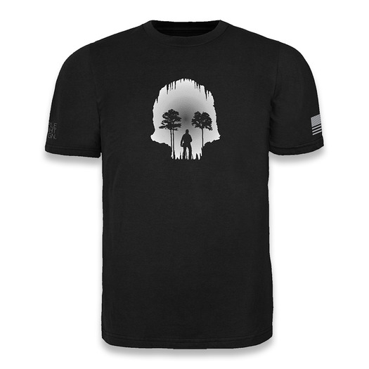 Koszulka bawełniana Triple Aught Design Skull Cave, czarny