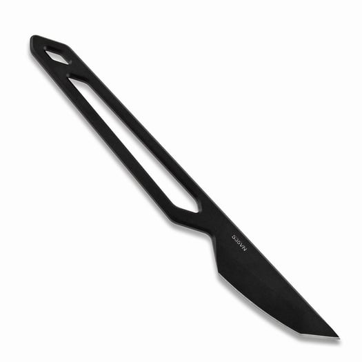Glidr Sweeney neck knife, black PVD
