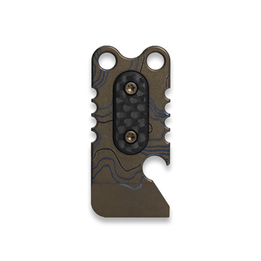 Мултифункционален инструмент Triple Aught Design Minibar, Carbon Fiber, Bronzed Topo