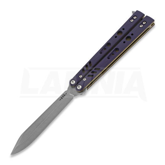 BRS Replicant Premium ALT balisong kniv, purple/gold