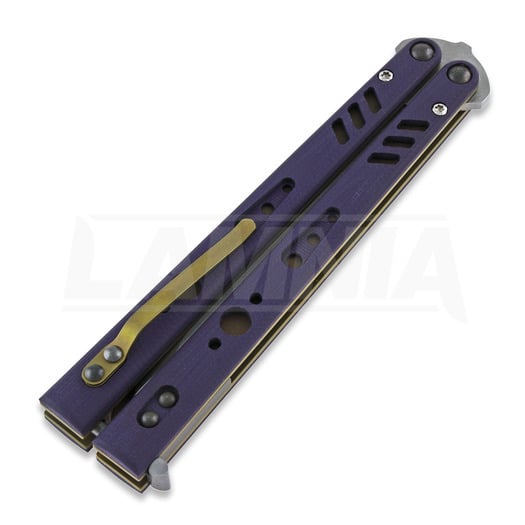 BRS Replicant Premium ALT balisong, purple/gold