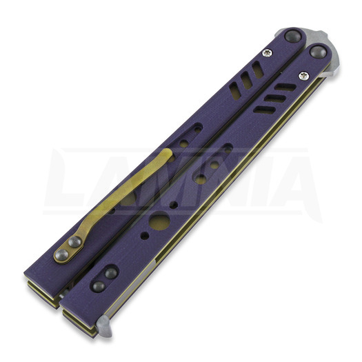 Navaja mariposa BRS Replicant Premium Tanto, purple/gold