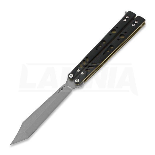 BRS Replicant Premium Tanto butterfly knife, black/gold