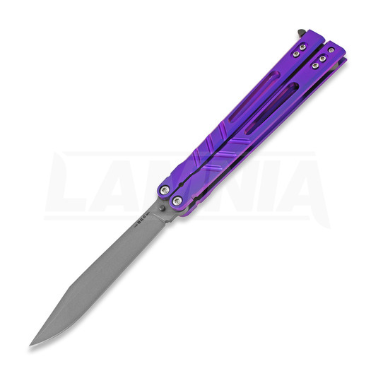 BRS Alpha Beast Premium ALT balisong kniv, purple