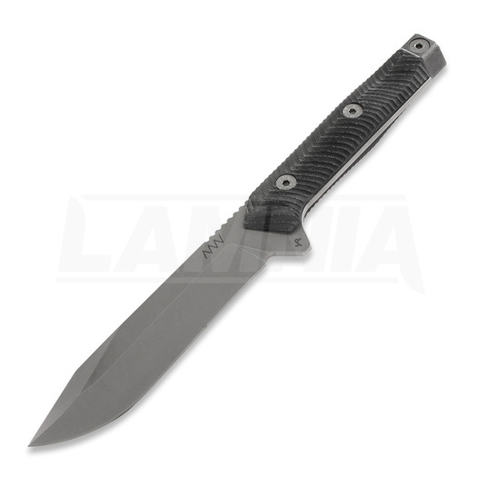 Couteau ANV Knives M73 Kontos, stonewash, noir