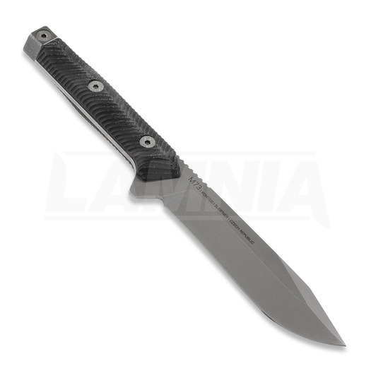 ANV Knives M73 Kontos 刀, stonewash, 黑色