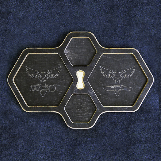 Audacious Concept EDC Tray HEX, fekete AC-PLY-HEX-BLK