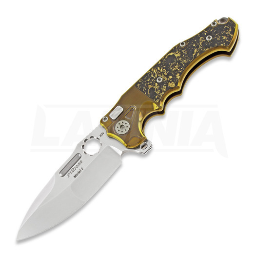 Andre de Villiers Mini Pitboss 2 összecsukható kés, copper shred/gold