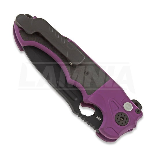 Сгъваем нож Andre de Villiers Mini Pitboss 2, marble/purple