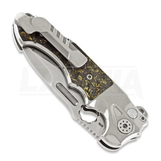 Andre de Villiers Mini Pitboss 2 סכין מתקפלת, copper shred/titanium