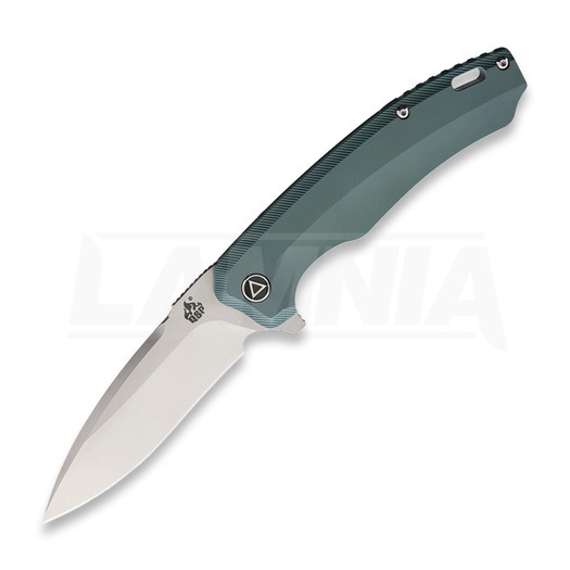 QSP Knife Woodpecker 折り畳みナイフ, 緑