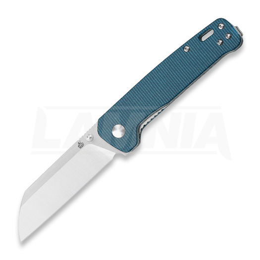 QSP Knife Penguin Micarta foldekniv, blå