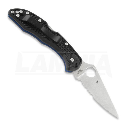 Сгъваем нож Spyderco Delica 4 Lightweight Thin Blue Line C11FPSBKBL