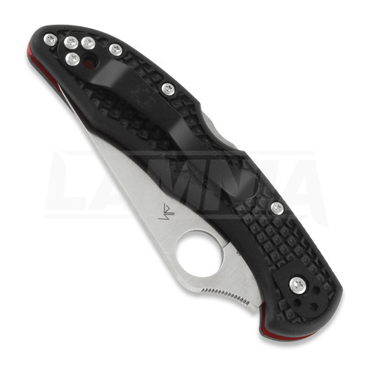 Сгъваем нож Spyderco Delica 4 Lightweight Thin Red Line C11FPSBKRD