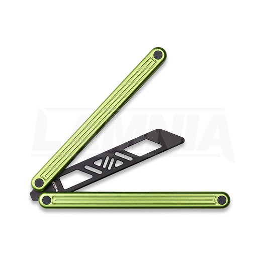 Glidr Arctic balisong trainer, lime green