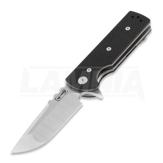 Chaves Knives T.A.K folding knife, black G10, drop point