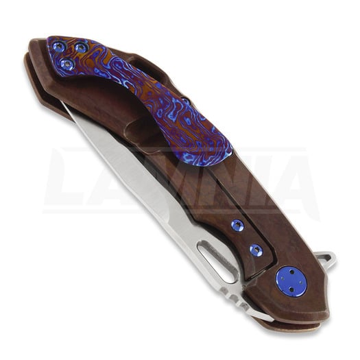 Olamic Cutlery Wayfarer 247 M390 Drop Point Isolo Special folding knife