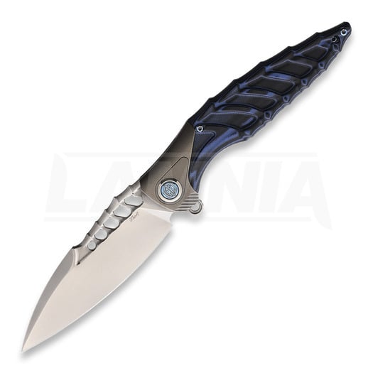 Rike Knife Thor 7 Framelock 折り畳みナイフ, Black/Blue
