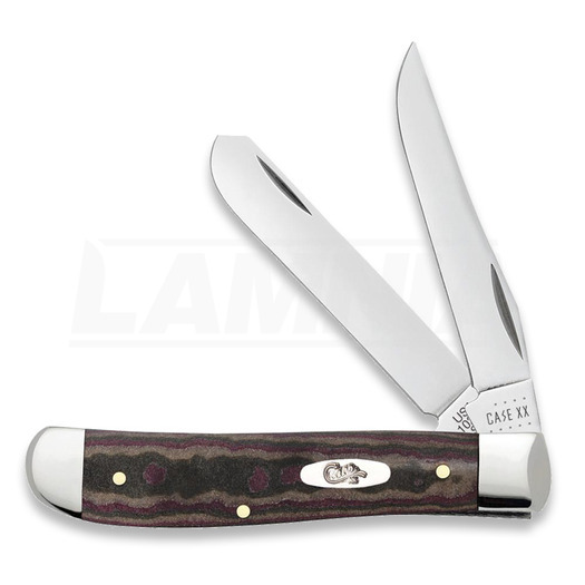 Case Cutlery Rustic Red Richlite Smooth Mini Trapper pocket knife 13621